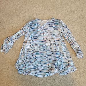 Striped 3/4 sleeve top